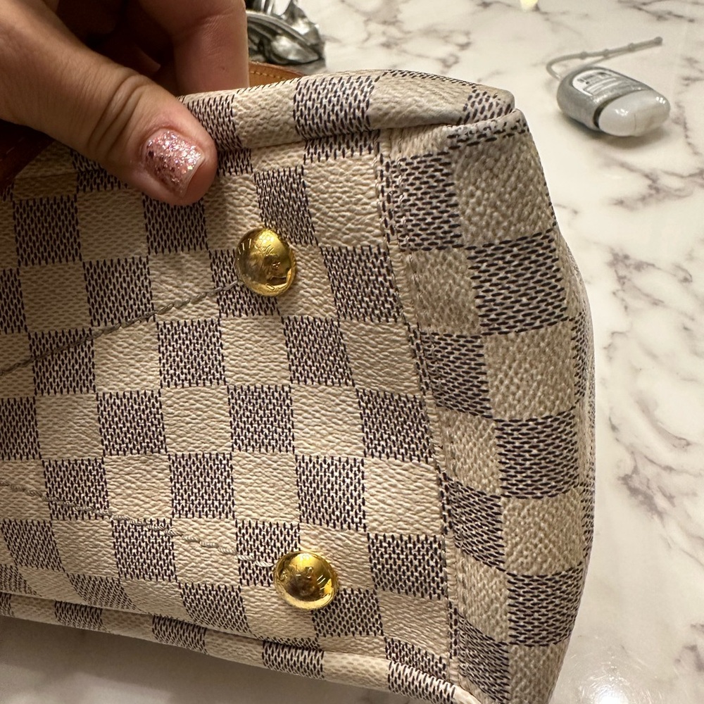 EXCLUSIVE & DISCONTINUED LOUIS VUITTON LYMINGTON DAMIER AZUR BAG - Picture 8 of 13